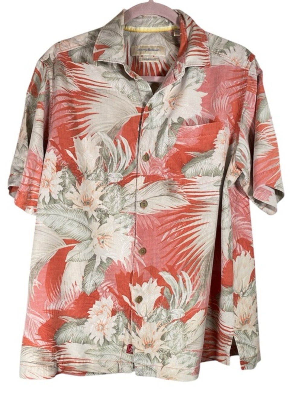 TOMMY BAHAMA  Mens Caliente Tropics Silk Camp‎ Shirt S